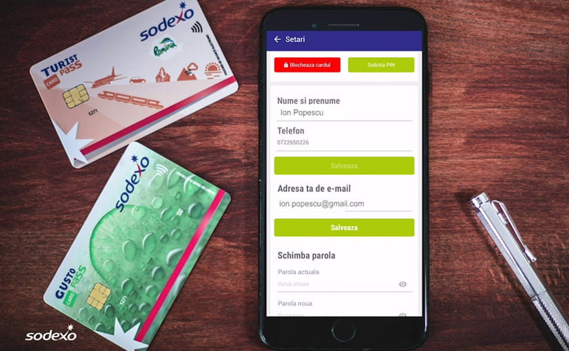 Card Sodexo contact